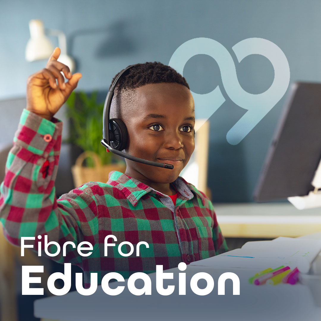 Fibre internet can boost your education of the education of your loved ones, attend online classes, share skills and learn new skills on thousands of free internet based classes.